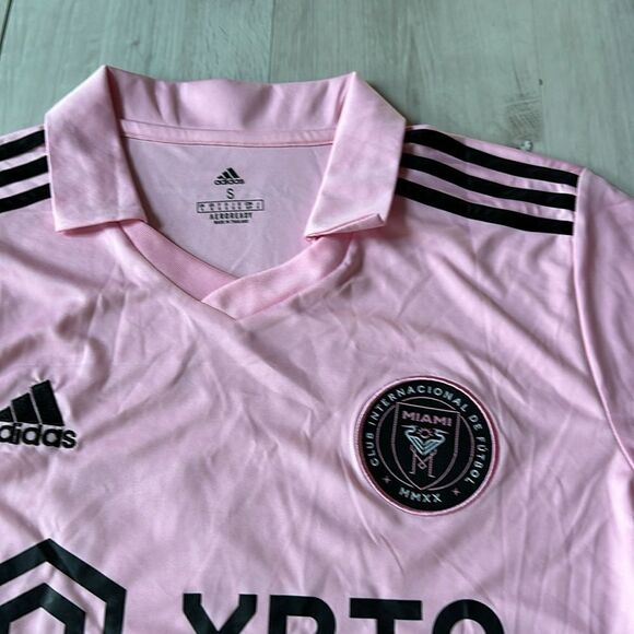 Adidas 23/24 Miami CF Home Jersey Messi 10 Pink Small NWT in packaging - Picture 9 of 13